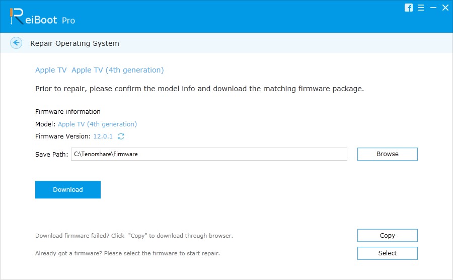 Firmware-Paket online herunterladen
