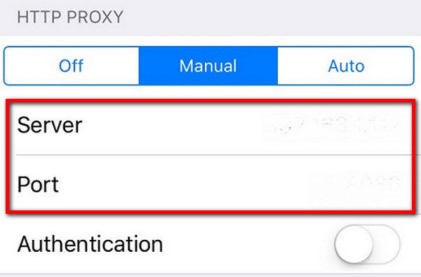Proxy-Einstellungen