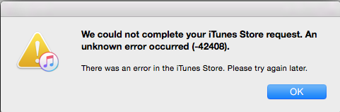 วิธีแก้ไข iTunes Error Code -42408