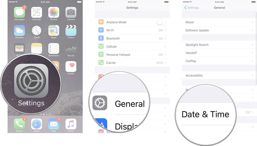 iOS Datum und Uhrzeit