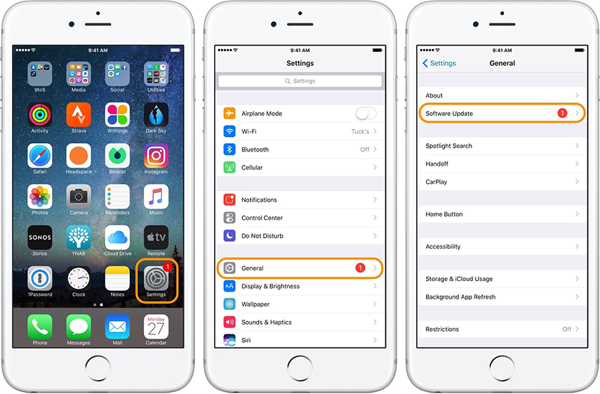 Software-Update iPhone