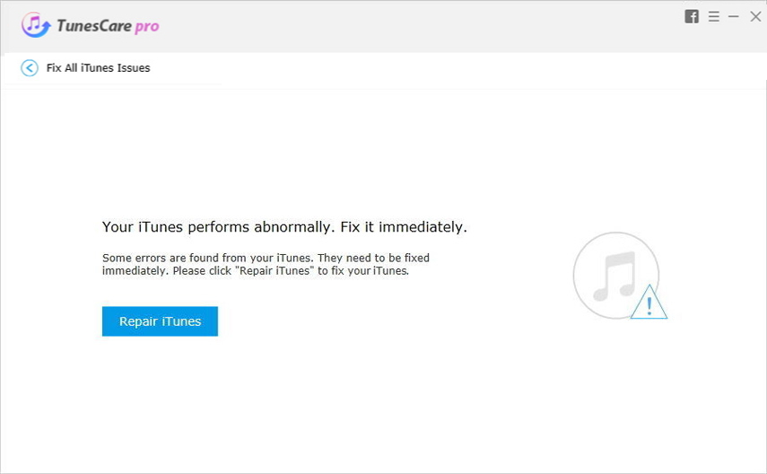 Starten Sie die iTunes-Reparatur