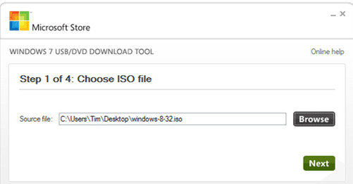 Windows 7 USB-DVD-Download-Tool