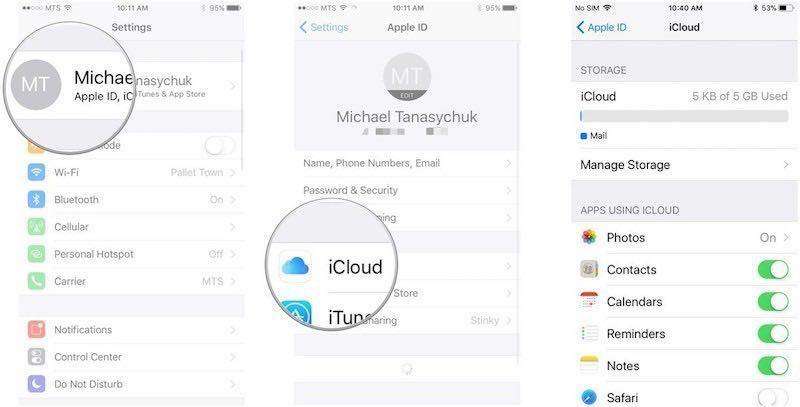 Comment effacer le stockage iCloud sur iPhone 6 / 6s