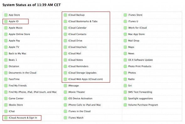 tjek icloud-konto og log ind status 