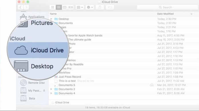 Otvorte iCloud Drive na Mac