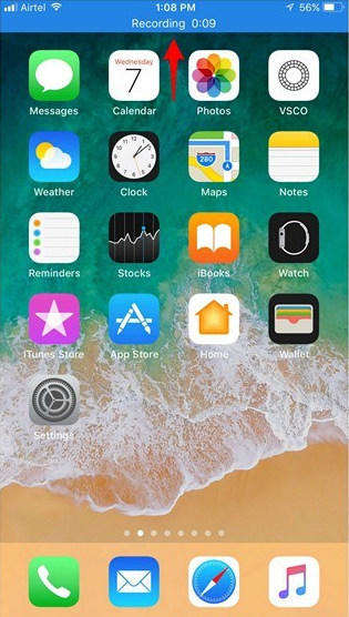 ios 11 képernyős felvevő