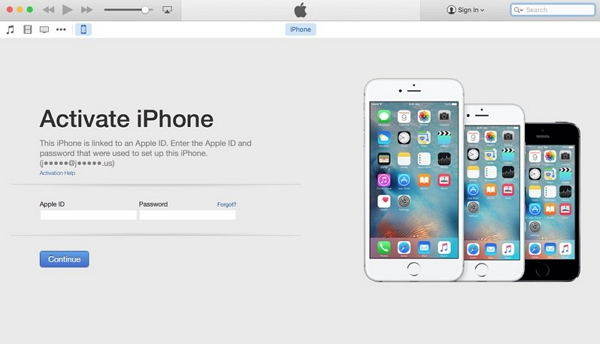 เปิดใช้งาน iPhone อีกครั้งด้วย iTunes