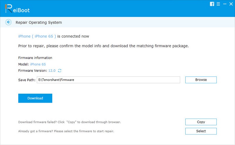 Laden Sie die neueste Firmware herunter