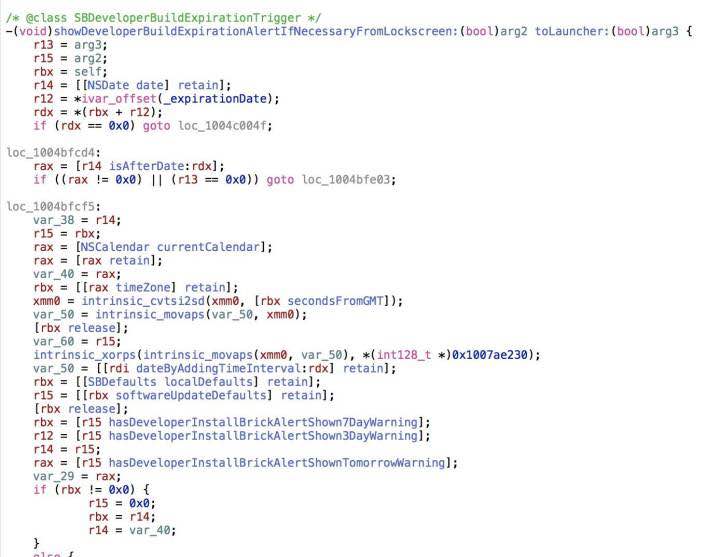 iOS 12 Fehlercode