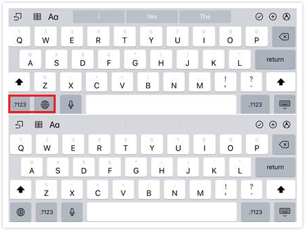 ios 12 changements de disposition du clavier