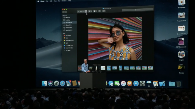  desktop stacks mac os Mojave wwdc 2018