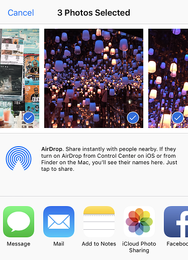 airdrop az iphone-ról