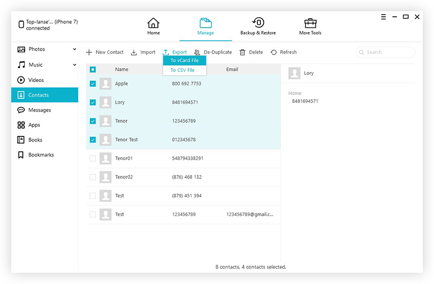 Exportieren von Dateien auf Windows Mac