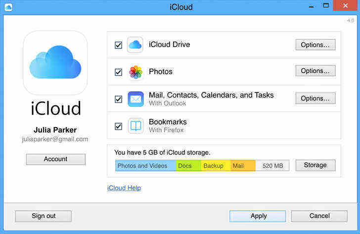 डाउनलोड icloud तस्वीरें