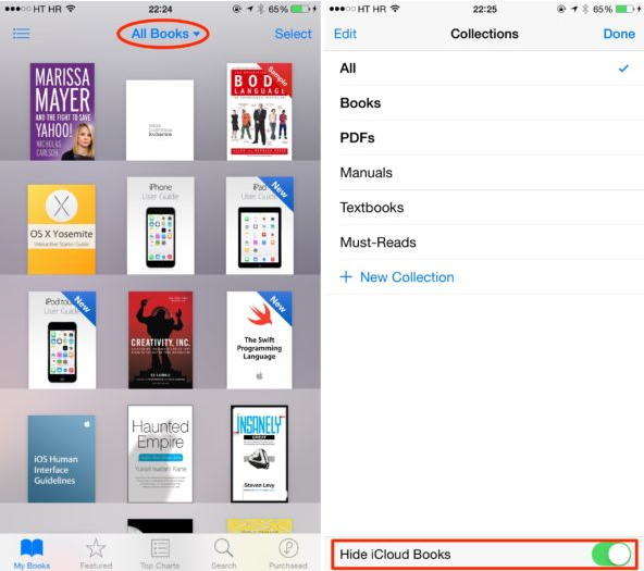 Exportieren von PDF in IBook vom alten iPhone zum neuen iPhone 7