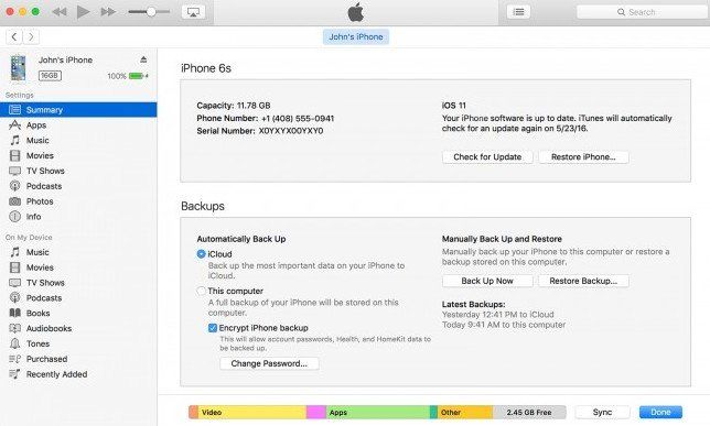 ripristinare ipad protetto da password con itunes