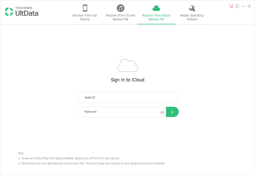 inserisci ID Apple e password per accedere