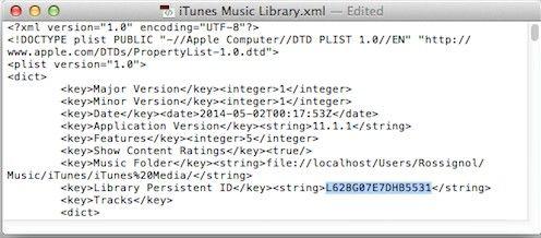 iTunes Musikbibliothek