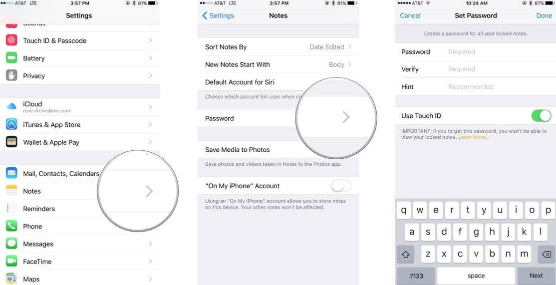 Kako zaključati bilješke s lozinkom ili Touch ID na iPhone i iPad