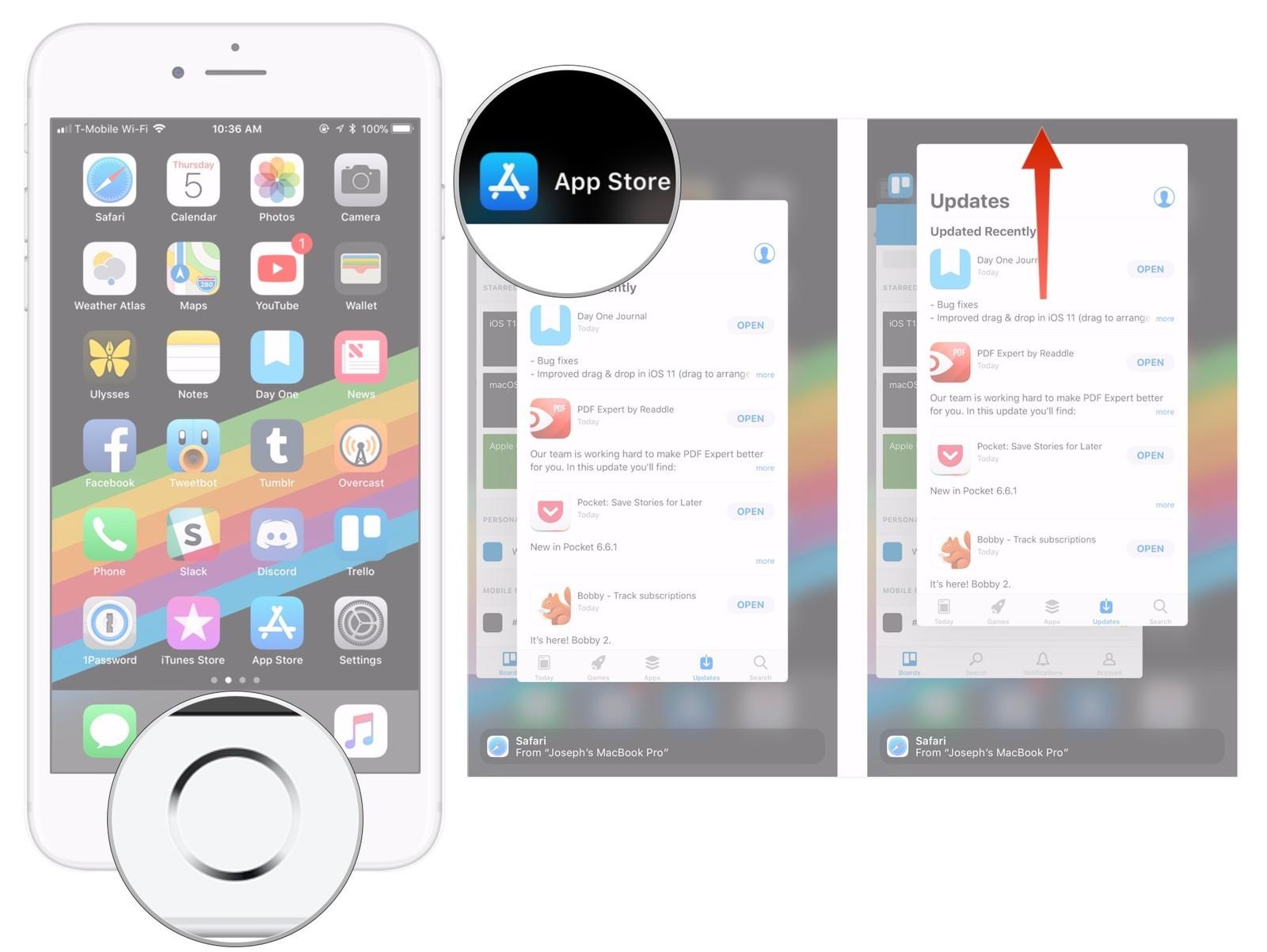 erzwinge das Schließen von Apps für iPhone 8 und 7