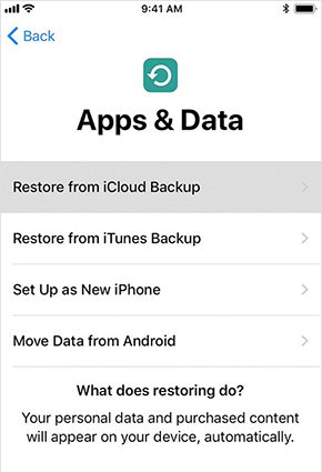 iCloud Backup wiederherstellen