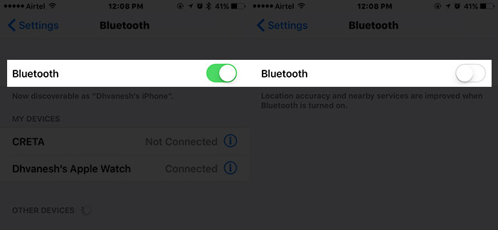 ปิด bluetooth1