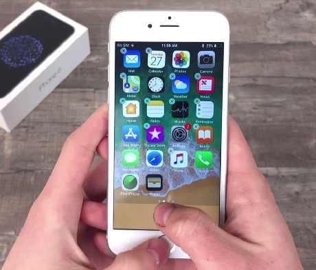 tlačítko aplikace domů tlačítko iphone