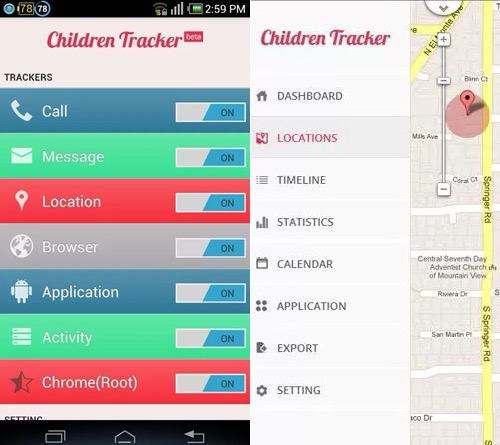 suivre vos enfants sur Android
