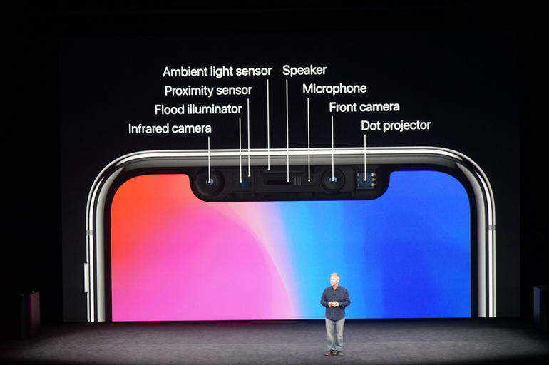 cámara frontal iPhone X