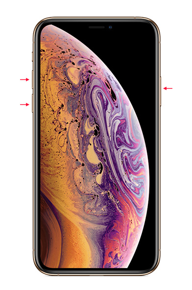 riavvia iphone xs