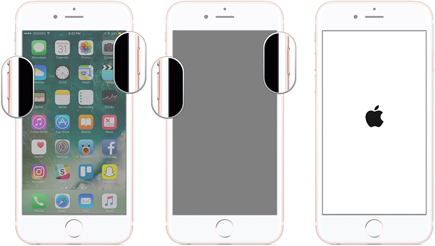 erő újraindítása iphone 7