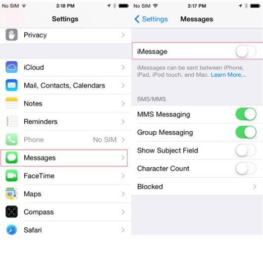 Top 5 des façons de réparer iMessage ne fonctionnant pas sur iPhone 7/7 Plus / 6