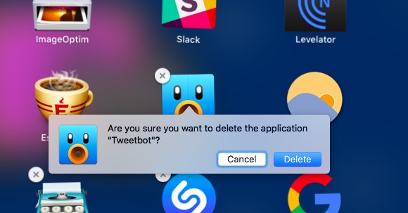 App-Launchpad löschen