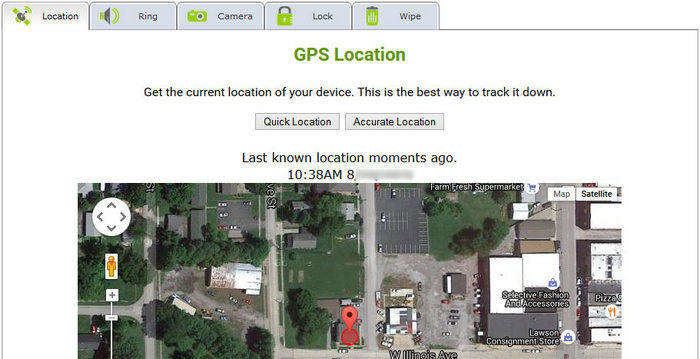 gps umístění