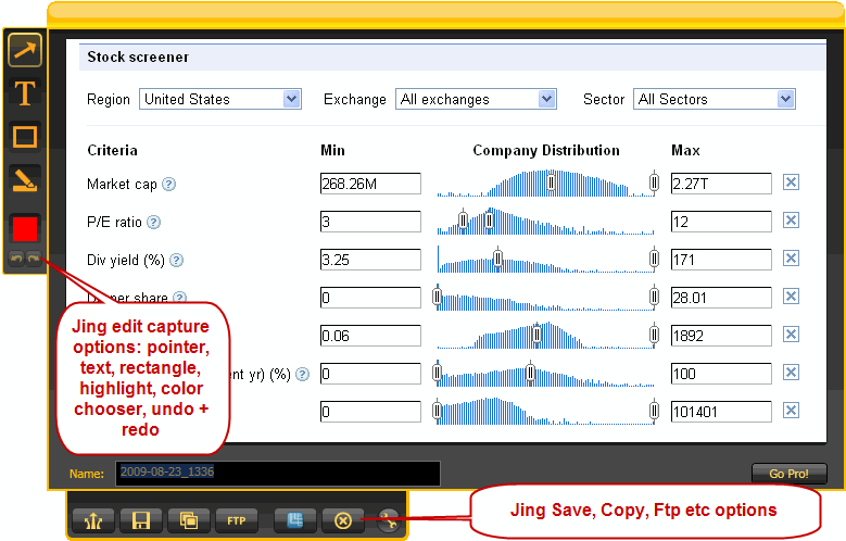 captarea ecranului jing