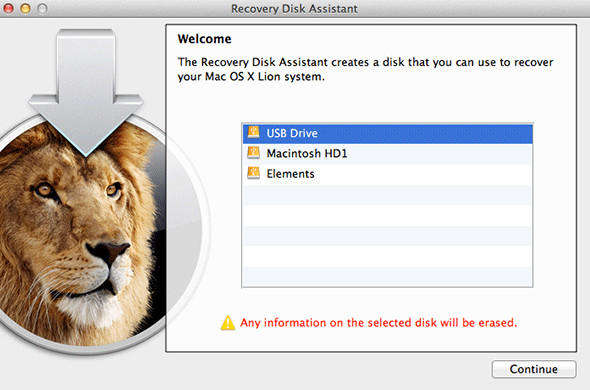 Wiederherstellung der Festplatte osx