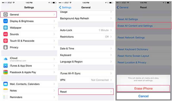 Borrar todo el contenido y la configuración del iPhone.