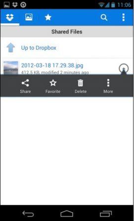 dijeljenje android datoteka s dropboxom