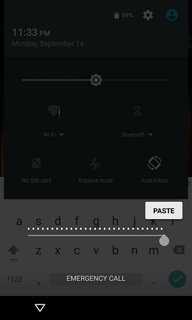 saisir mot de passe