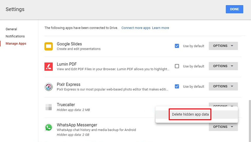 Backup löschen Google Drive 4