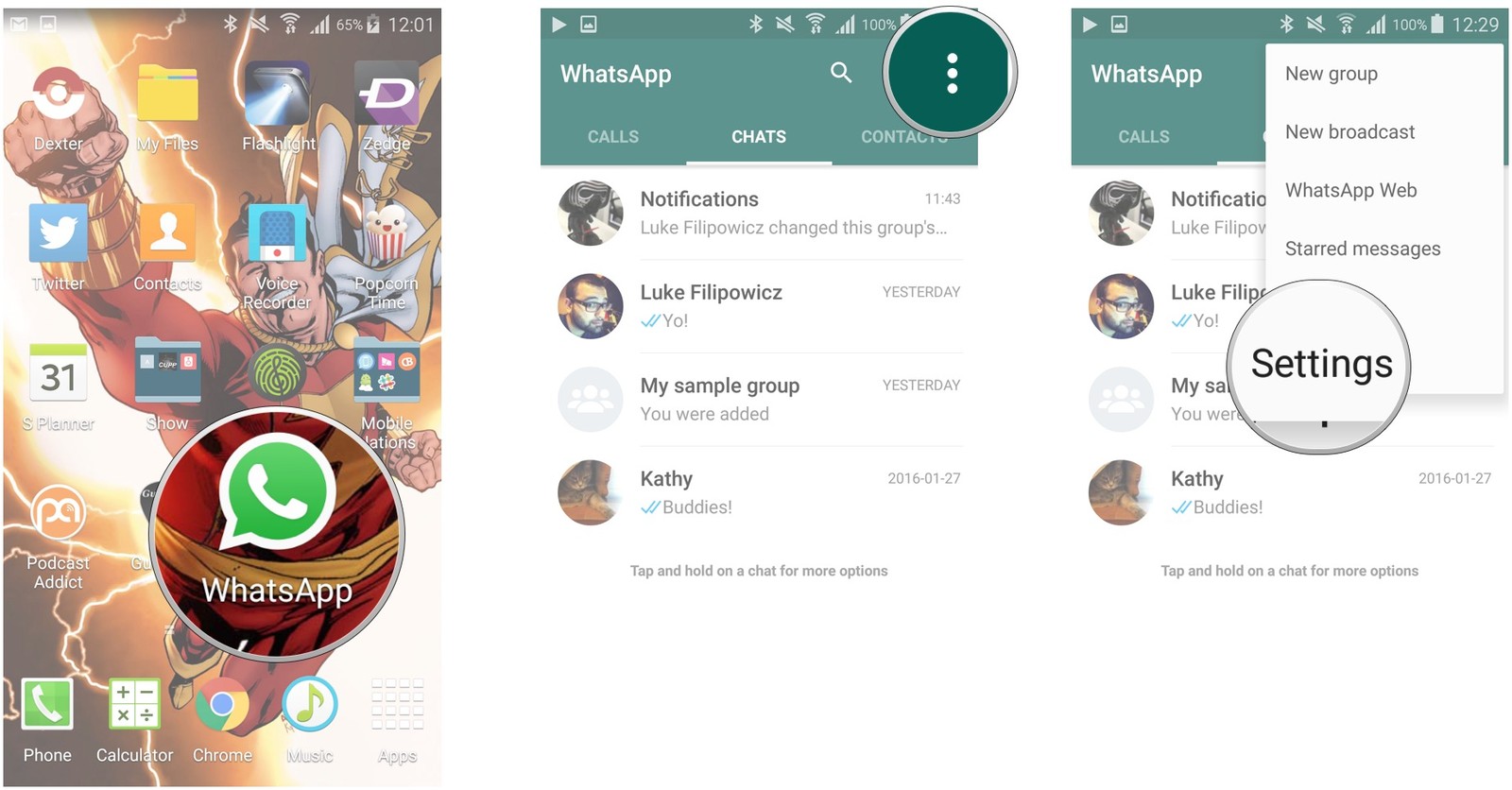 Kuinka palauttaa poistetut WhatsApp-viestit Samsungissa