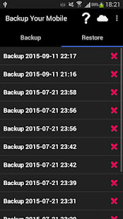 esegui il backup del tuo cellulare