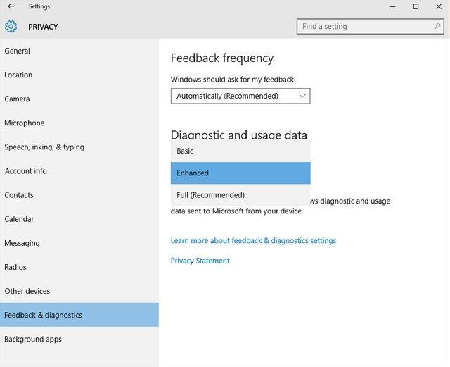 Deaktivieren der Telemetrie- / Datenerfassung unter Windows 10 / 8.1 / 8/7